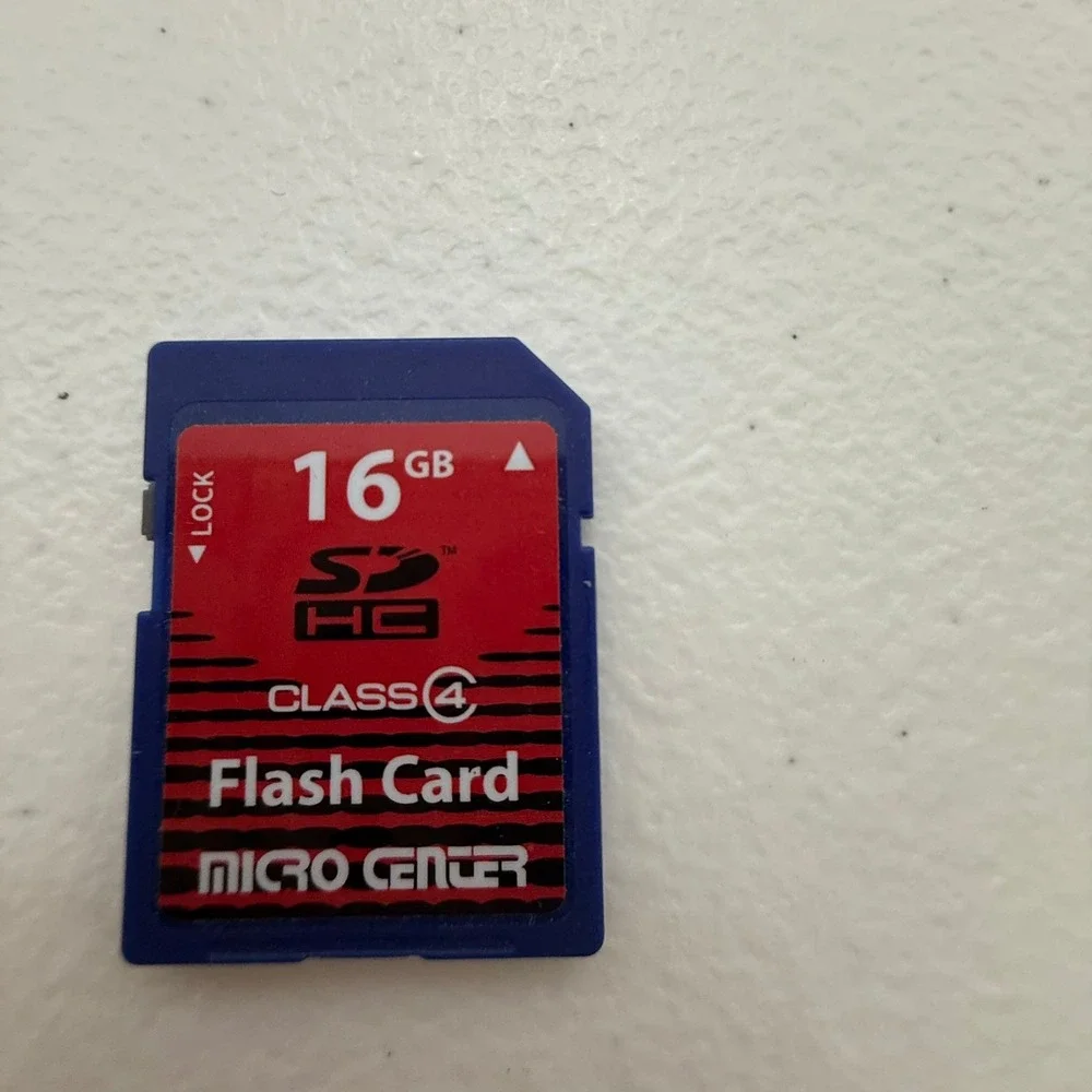 Micro Center 16GB SDHC Class 4 Flash Card Blue Memory Card for Cameras SDHC16GB